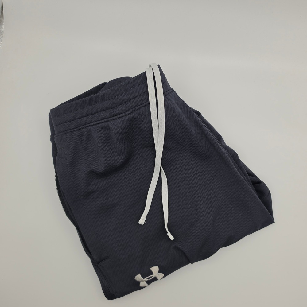 Under Armour Jogger Pants Mens Large Gray Excellent Fitted Drawstring Gym